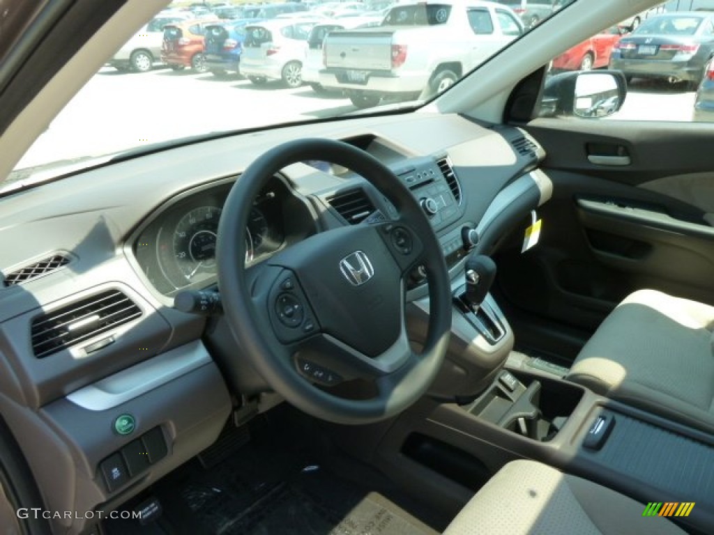 2012 CR-V EX 4WD - Urban Titanium Metallic / Beige photo #15