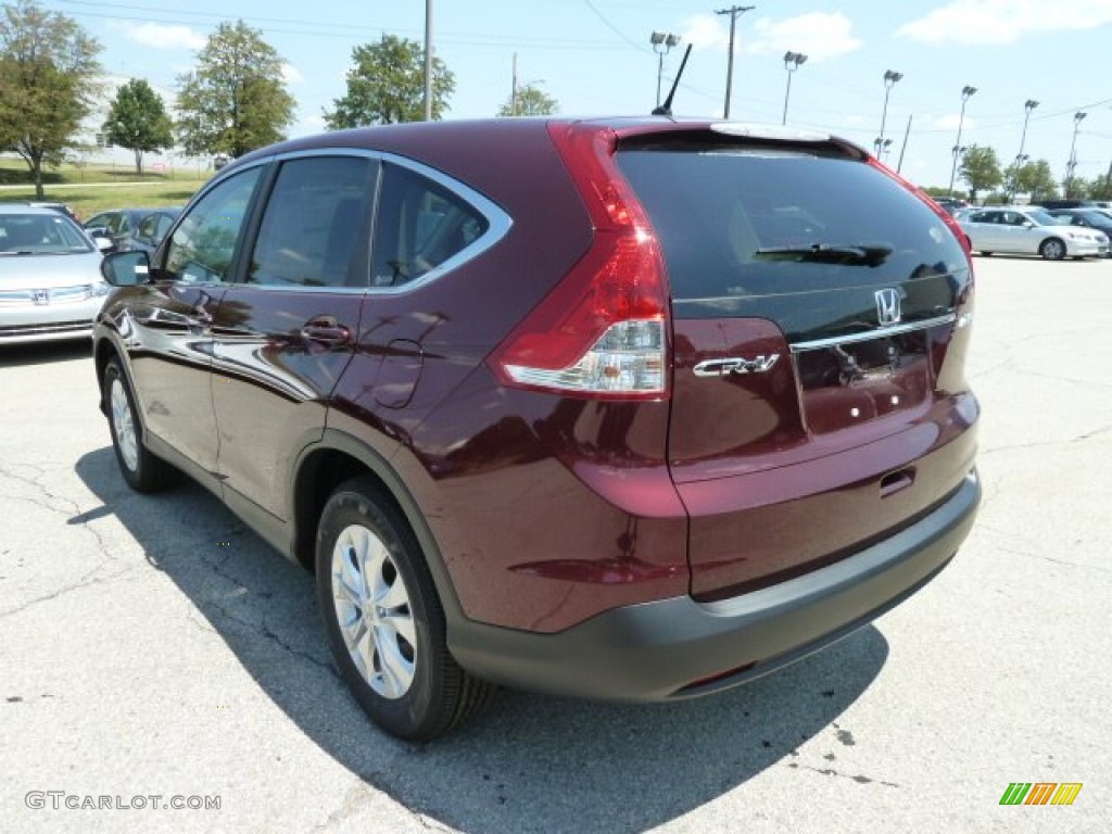 2012 CR-V EX 4WD - Basque Red Pearl II / Gray photo #2