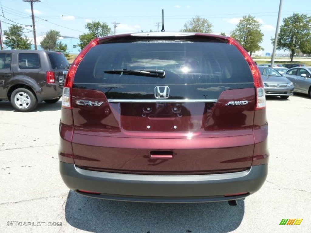 2012 CR-V EX 4WD - Basque Red Pearl II / Gray photo #3