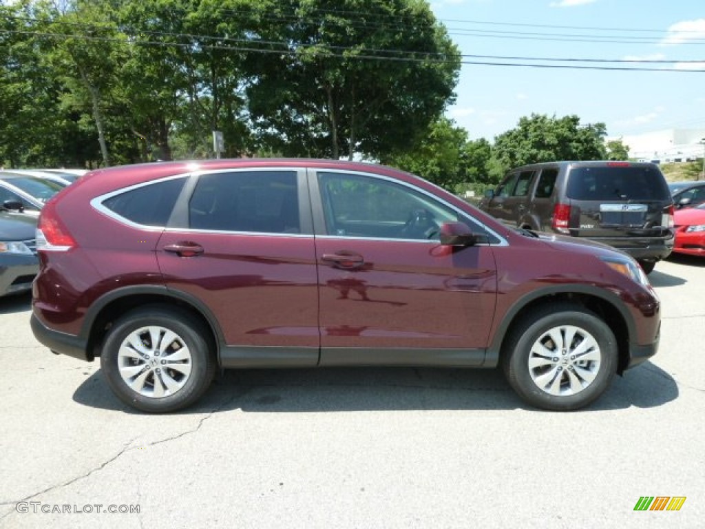 2012 CR-V EX 4WD - Basque Red Pearl II / Gray photo #5