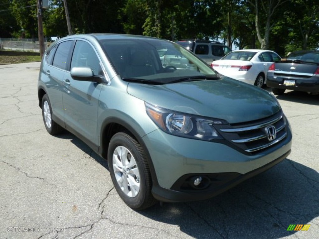 2012 CR-V EX 4WD - Opal Sage Metallic / Beige photo #6