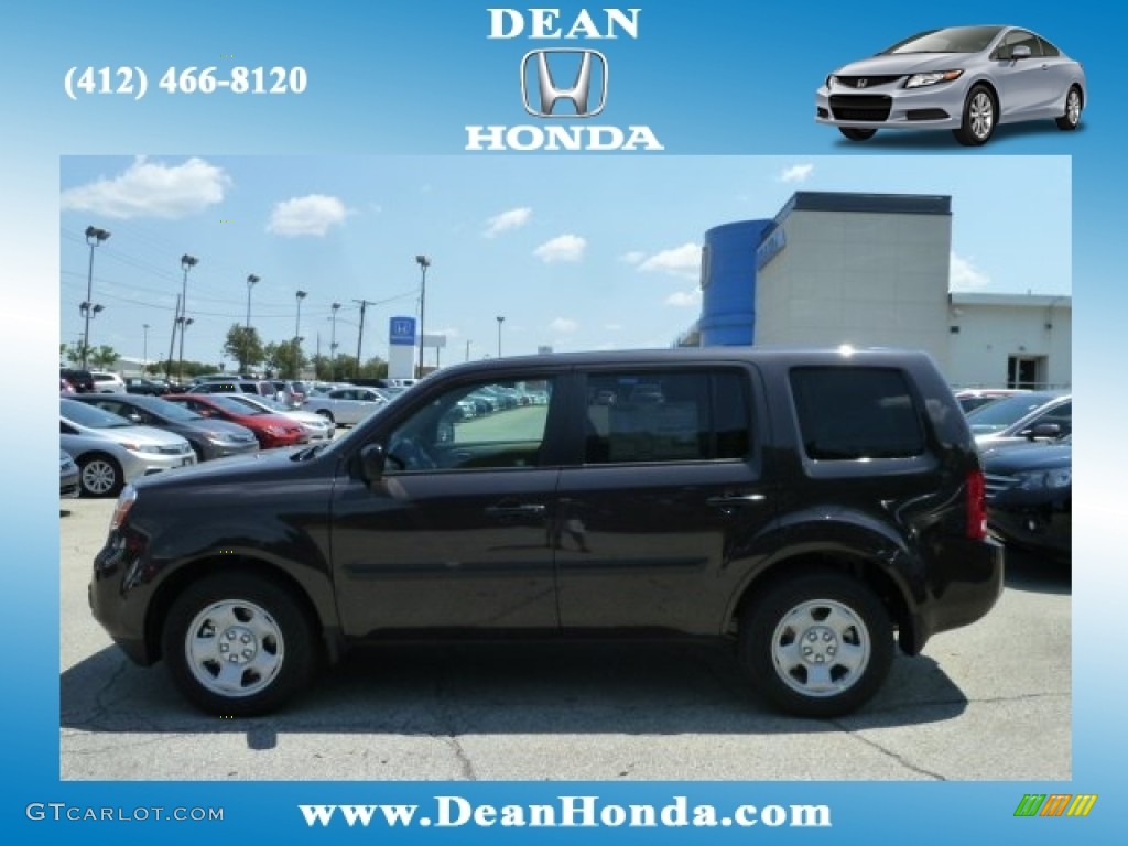 2012 Pilot LX 4WD - Dark Amber Metallic / Beige photo #1