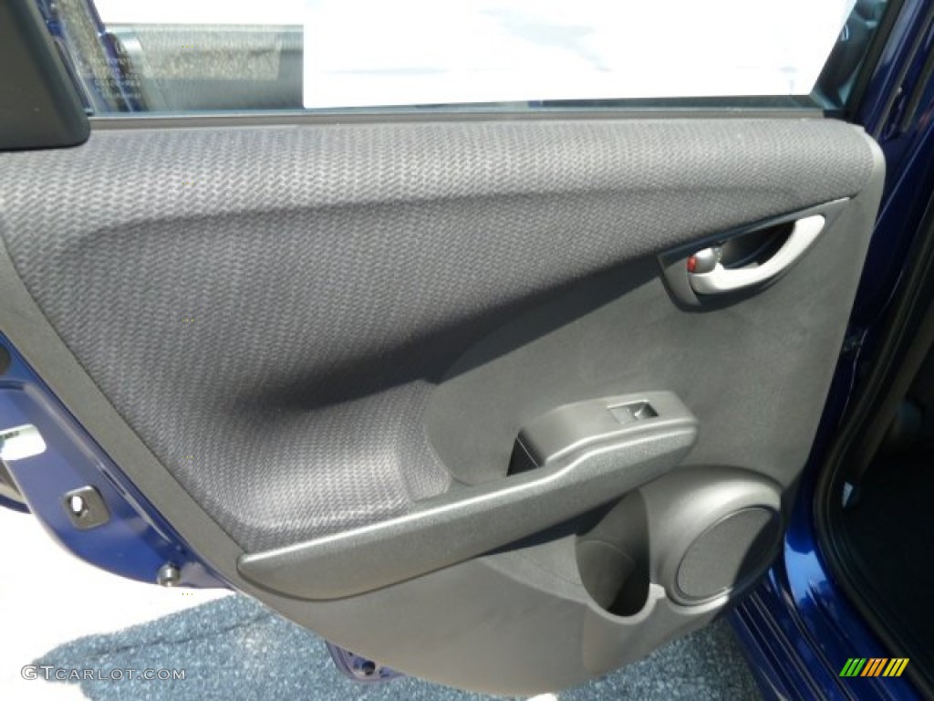 2012 Honda Fit Sport Black Door Panel Photo #67267120
