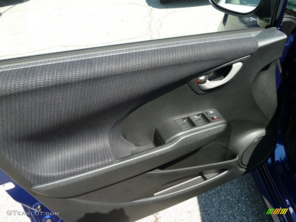 2012 Honda Fit Sport Black Door Panel Photo #67267126