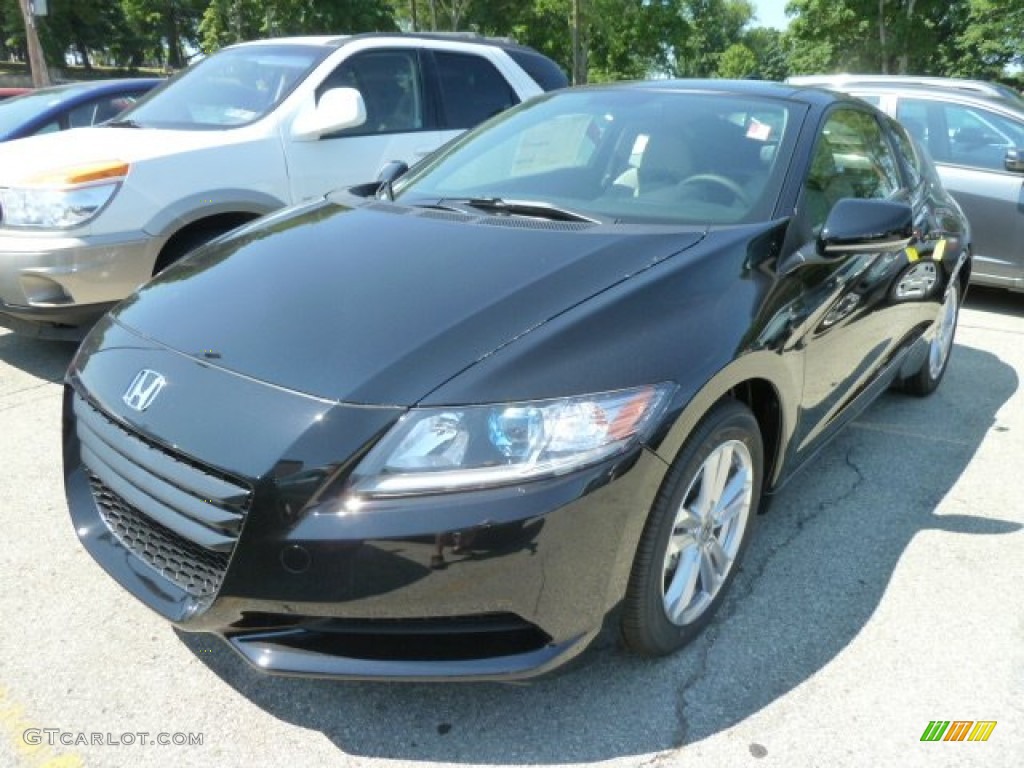Crystal Black Pearl 2012 Honda CR-Z Sport Hybrid Exterior Photo #67267315