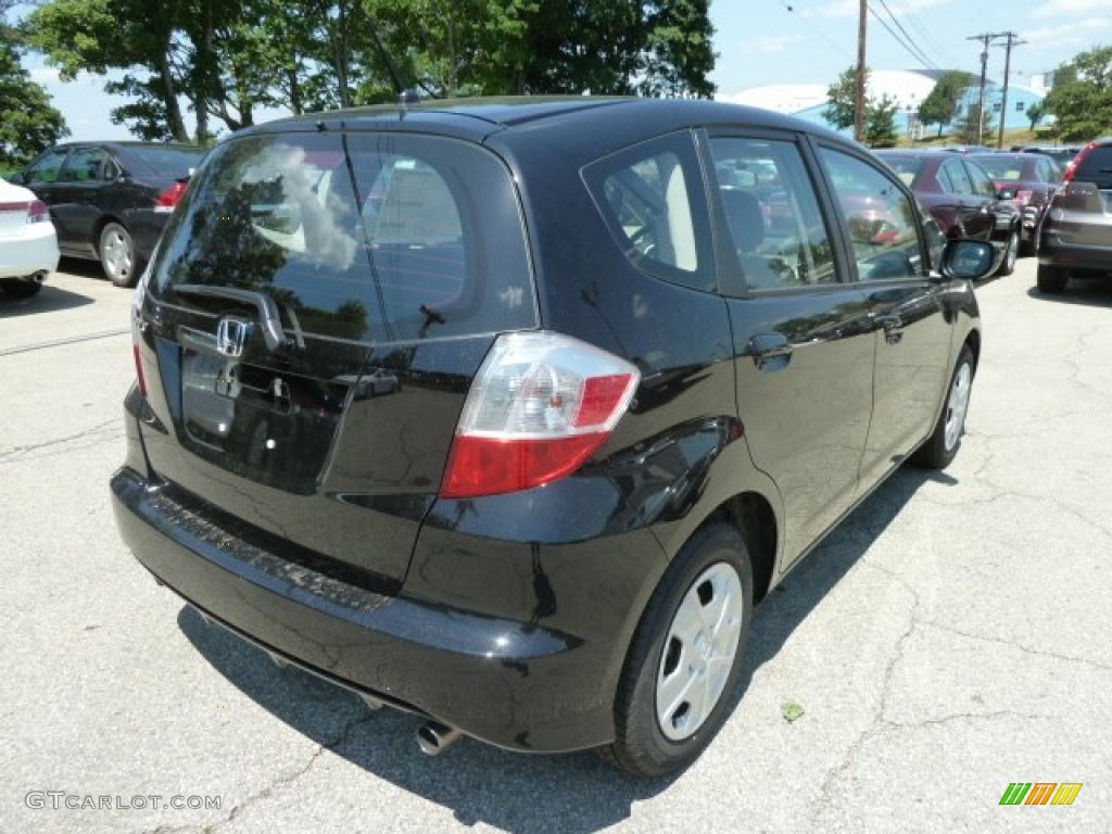 2012 Fit  - Crystal Black Pearl / Gray photo #4