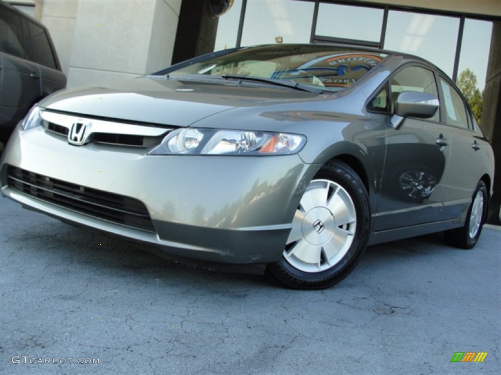 2006 Civic Hybrid Sedan - Magnetic Pearl / Ivory photo #1