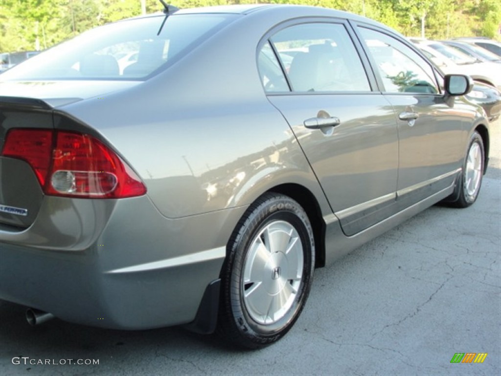 2006 Civic Hybrid Sedan - Magnetic Pearl / Ivory photo #9
