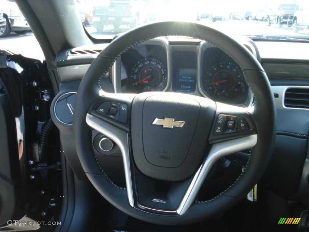 2013 Chevrolet Camaro SS/RS Coupe Black Steering Wheel Photo #67272044