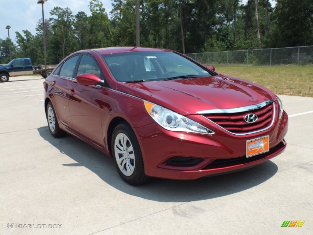 2013 Sonata GLS - Sparkling Ruby / Camel photo #1