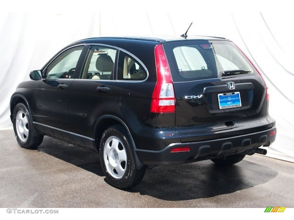 2008 CR-V LX - Nighthawk Black Pearl / Ivory photo #2