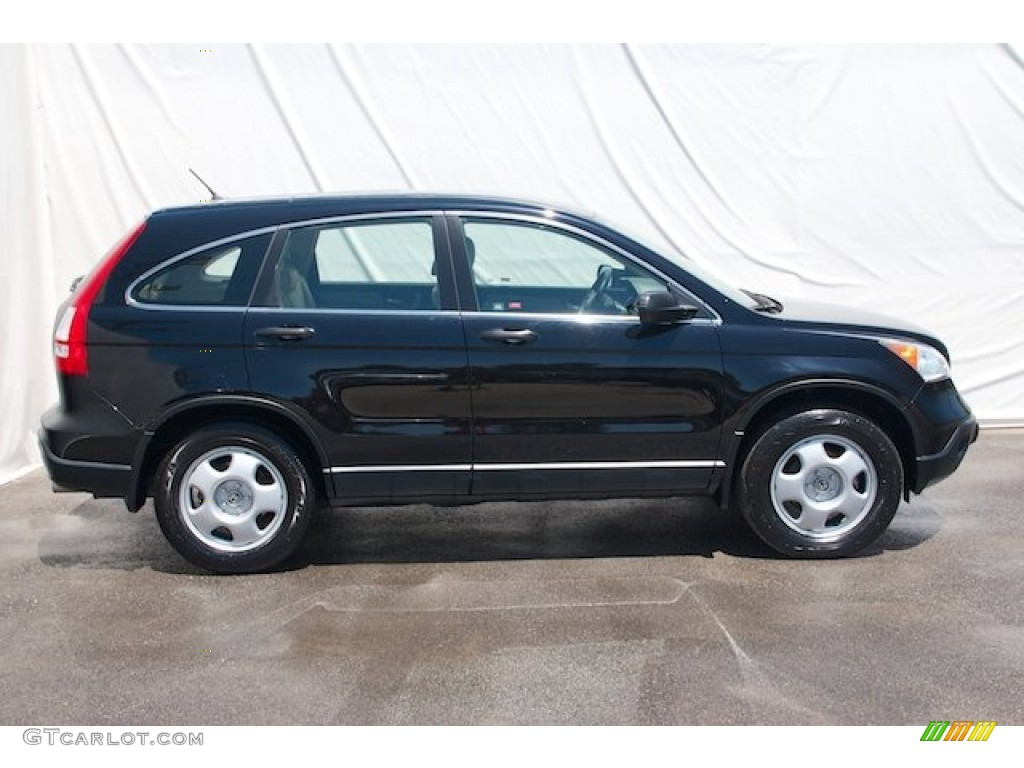 2008 CR-V LX - Nighthawk Black Pearl / Ivory photo #10
