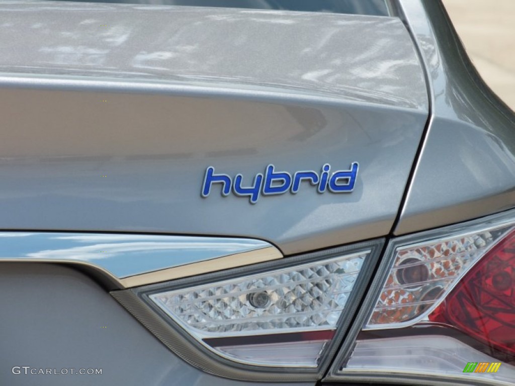 2012 Sonata Hybrid - Hyper Silver Metallic / Gray photo #12