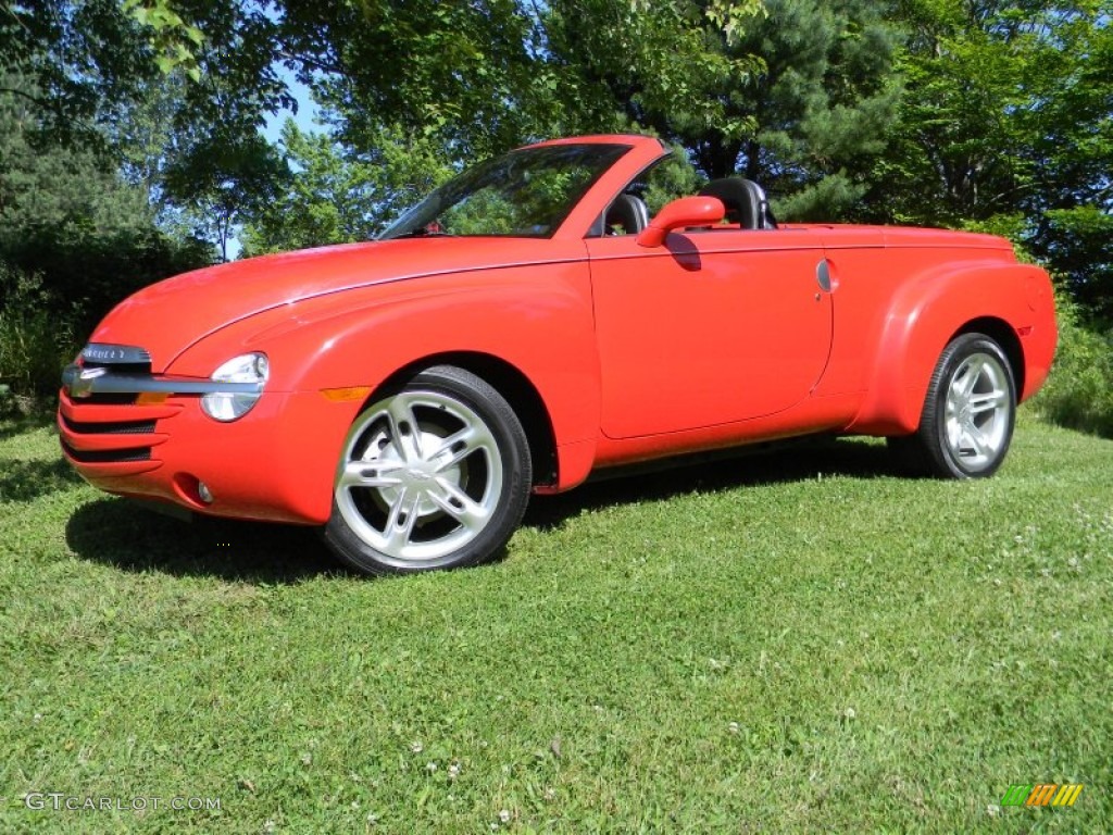 Redline Red 2003 Chevrolet SSR Standard SSR Model Exterior Photo #67275107