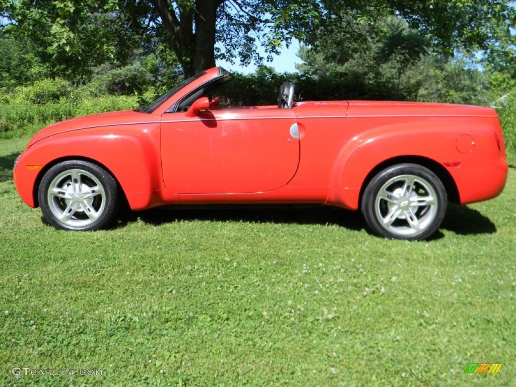 Redline Red 2003 Chevrolet SSR Standard SSR Model Exterior Photo #67275125