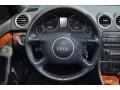 Ebony 2003 Audi A4 3.0 Cabriolet Steering Wheel