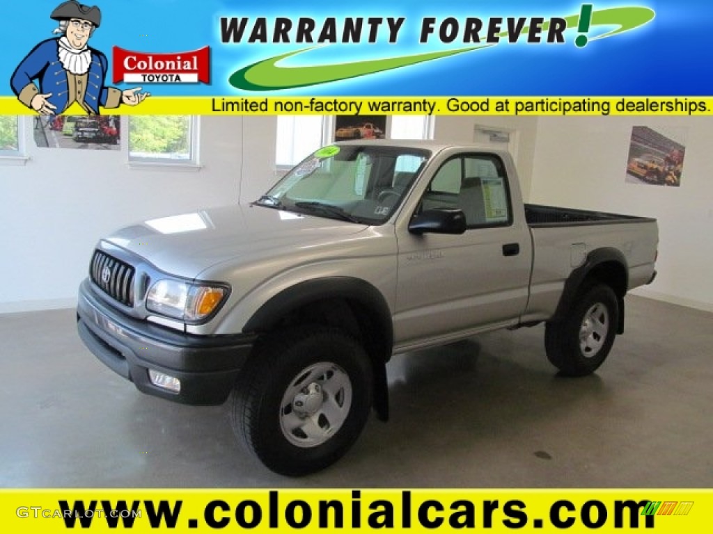 2004 Tacoma Regular Cab 4x4 - Lunar Mist Metallic / Charcoal photo #1