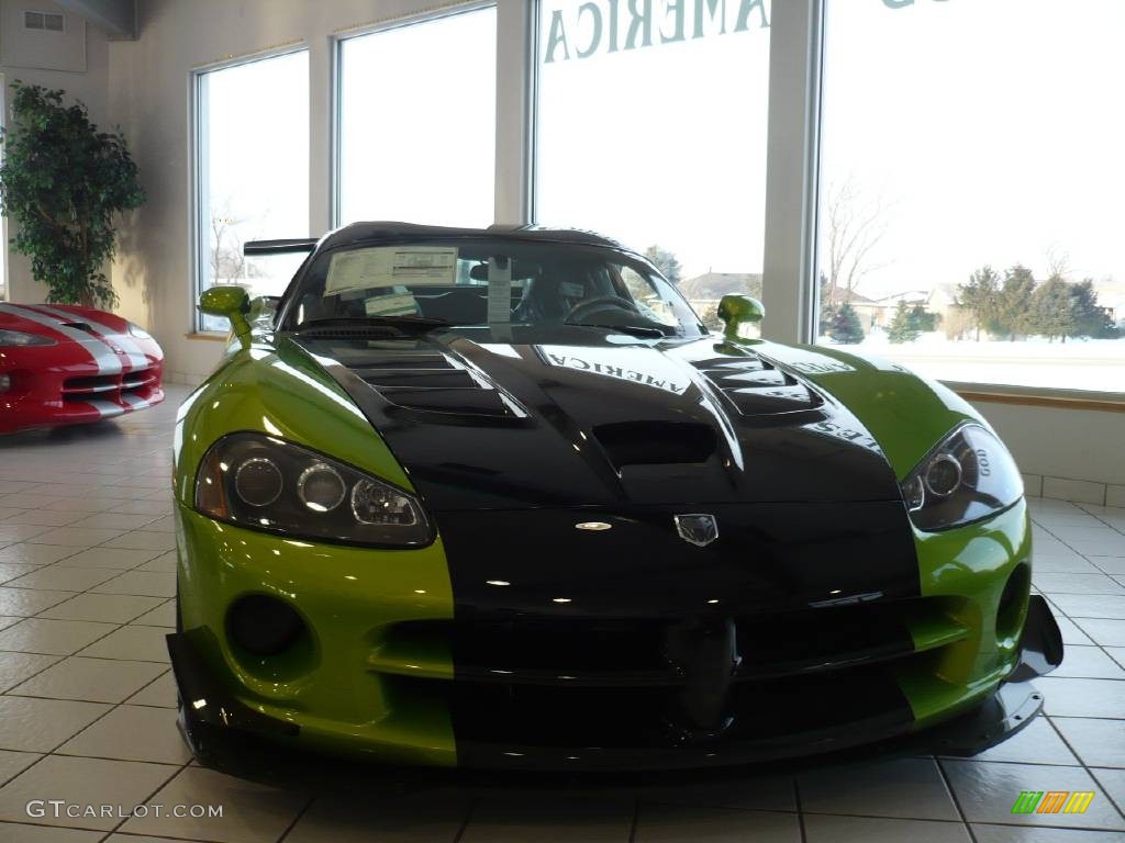 2009 Viper SRT-10 Coupe - Viper Snakeskin Green Pearl / Black photo #19