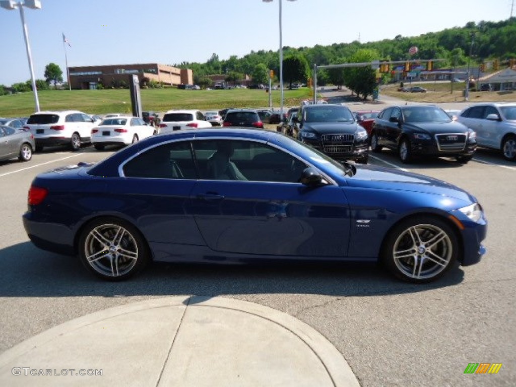 2011 3 Series 335is Convertible - Le Mans Blue Metallic / Oyster/Black Dakota Leather photo #6