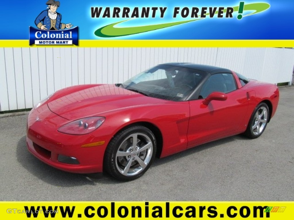 2008 Corvette Coupe - Victory Red / Ebony/Red photo #1