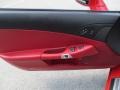 2008 Chevrolet Corvette Ebony/Red Interior Door Panel Photo