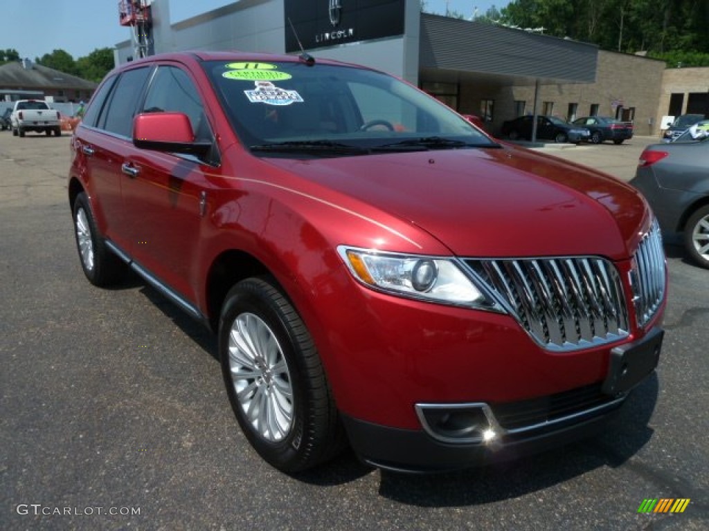 2011 MKX AWD - Red Candy Metallic / Medium Light Stone photo #7