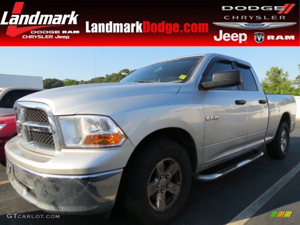 2009 Ram 1500 SLT Quad Cab - Bright Silver Metallic / Dark Slate/Medium Graystone photo #1