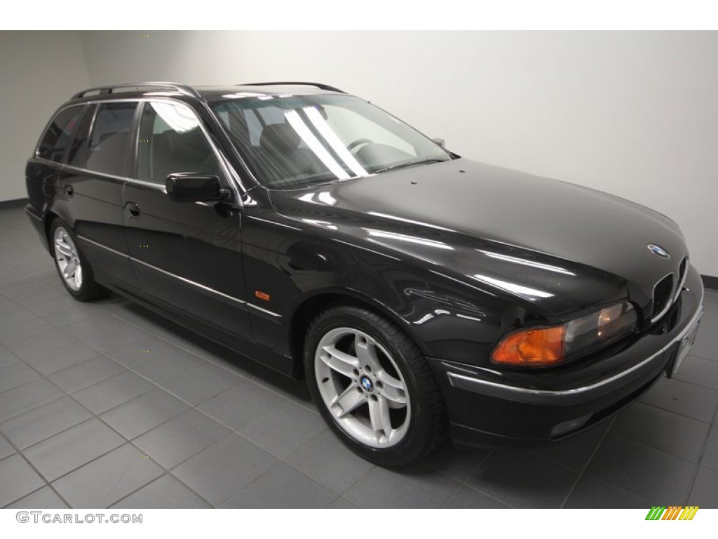 2000 5 Series 528i Wagon - Jet Black / Black photo #8