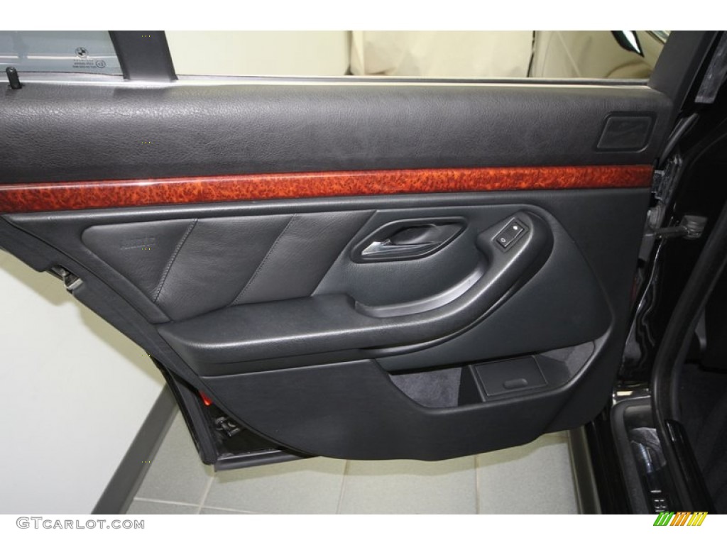 2000 BMW 5 Series 528i Wagon Black Door Panel Photo #67282229