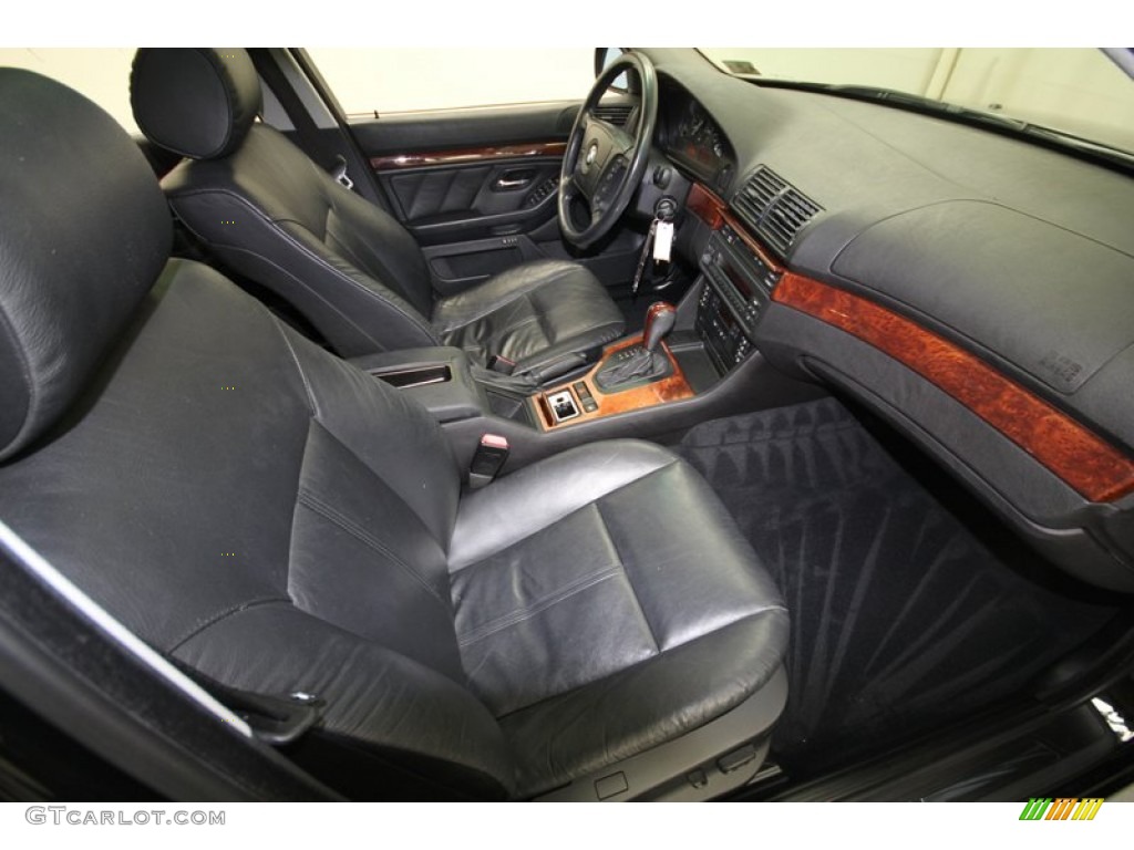 Black Interior 2000 BMW 5 Series 528i Wagon Photo #67282298