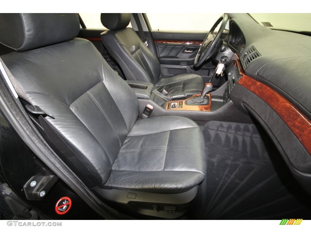 Black Interior 2000 BMW 5 Series 528i Wagon Photo #67282328