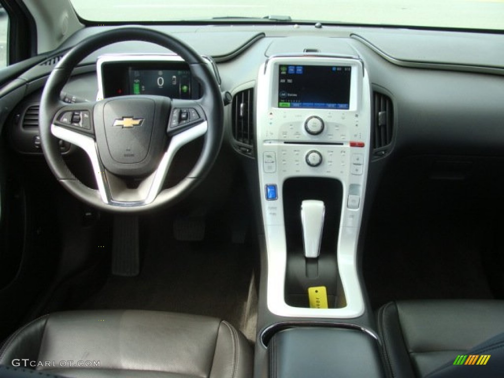 2011 Chevrolet Volt Hatchback Jet Black/Dark Accents Dashboard Photo #67283528