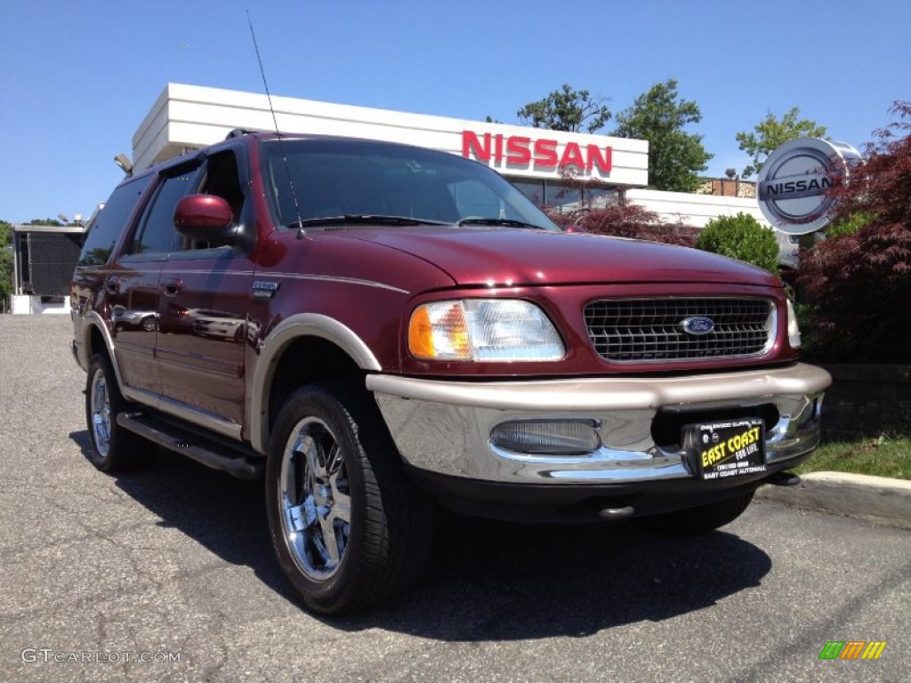 1998 Expedition Eddie Bauer 4x4 - Dark Toreador Red Metallic / Medium Prairie Tan photo #1