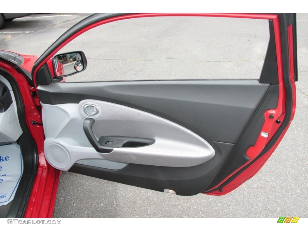 2011 Honda CR-Z Sport Hybrid Gray Fabric Door Panel Photo #67285586