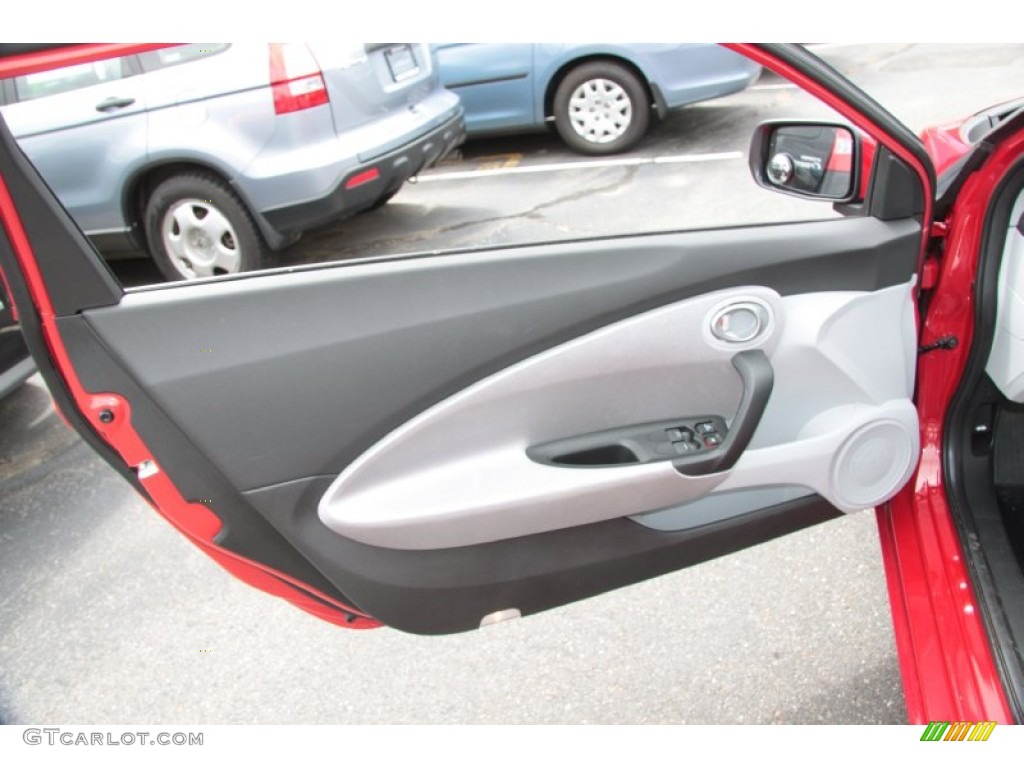 2011 Honda CR-Z Sport Hybrid Gray Fabric Door Panel Photo #67285595
