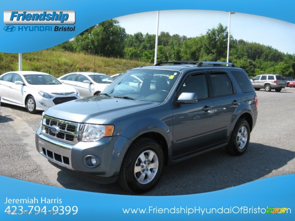 2010 Escape Limited - Steel Blue Metallic / Charcoal Black photo #3