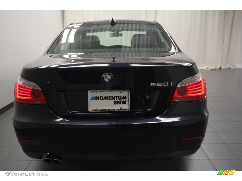 2009 5 Series 528i Sedan - Monaco Blue Metallic / Black photo #14