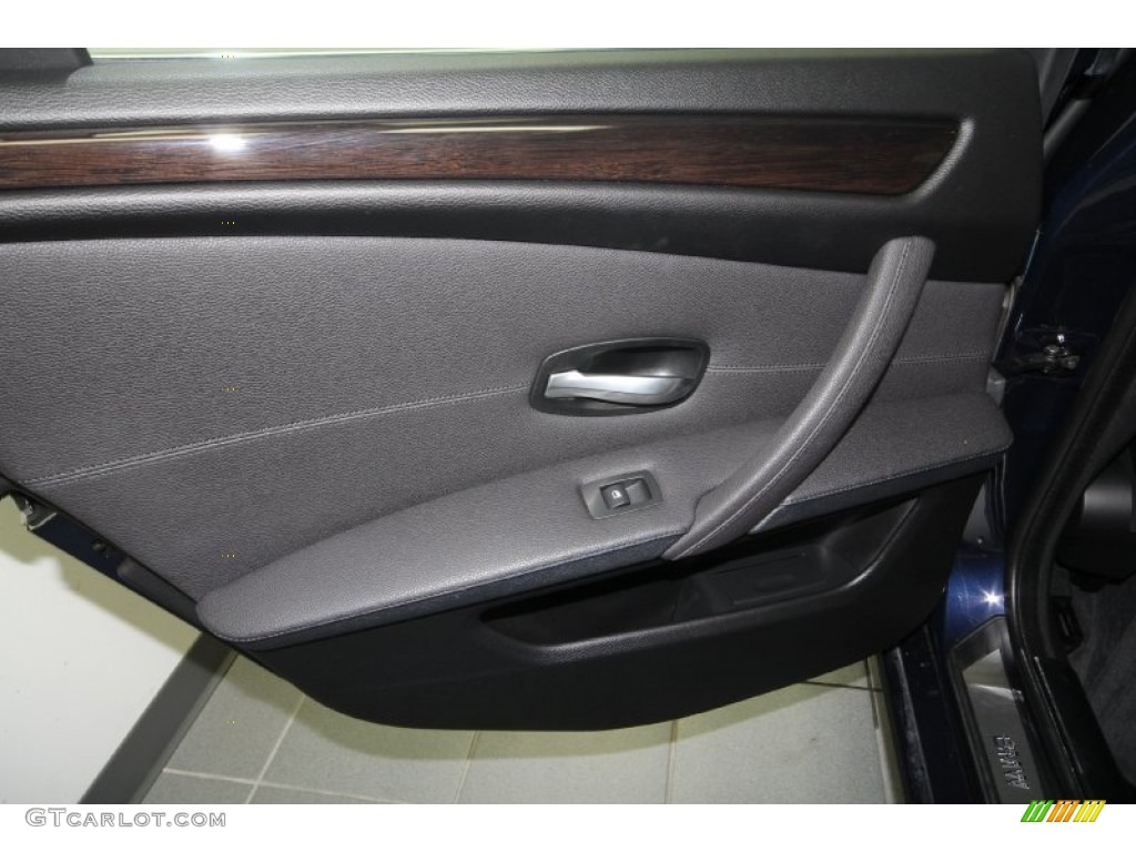 2009 5 Series 528i Sedan - Monaco Blue Metallic / Black photo #22