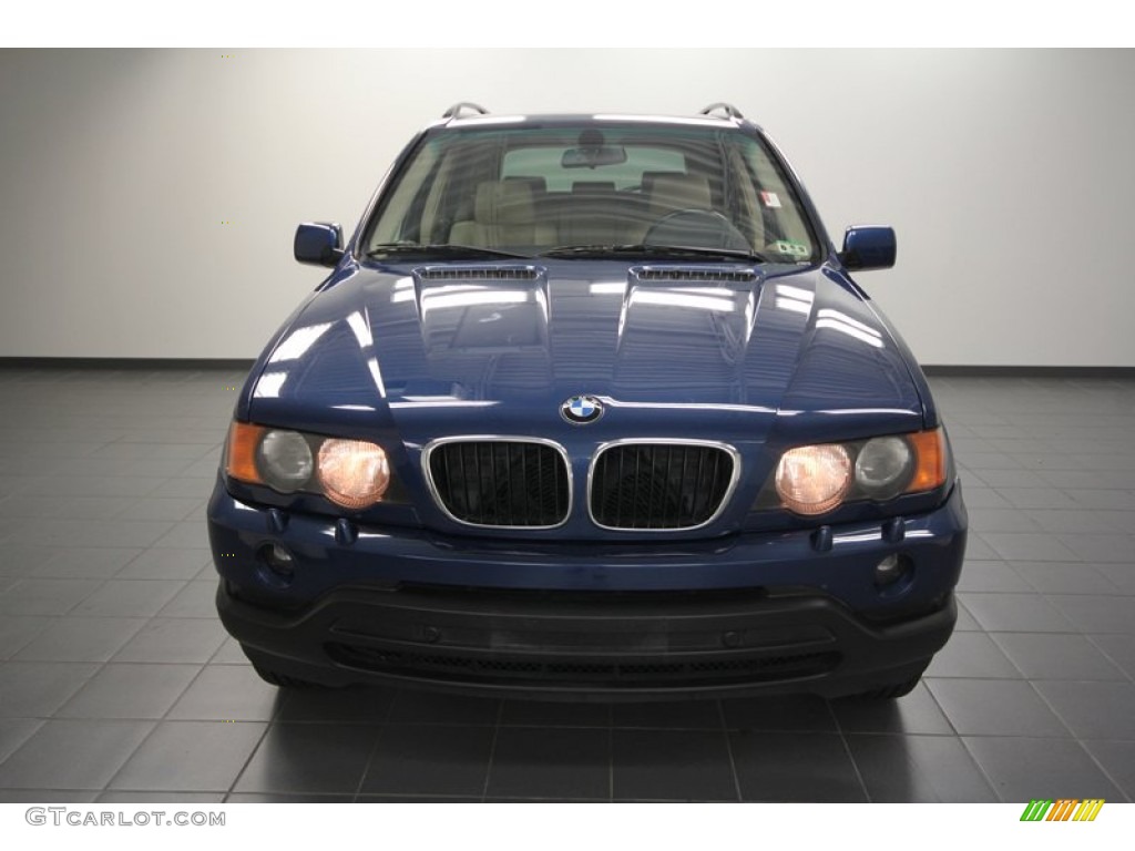 2001 X5 3.0i - Topaz Blue Metallic / Beige photo #6