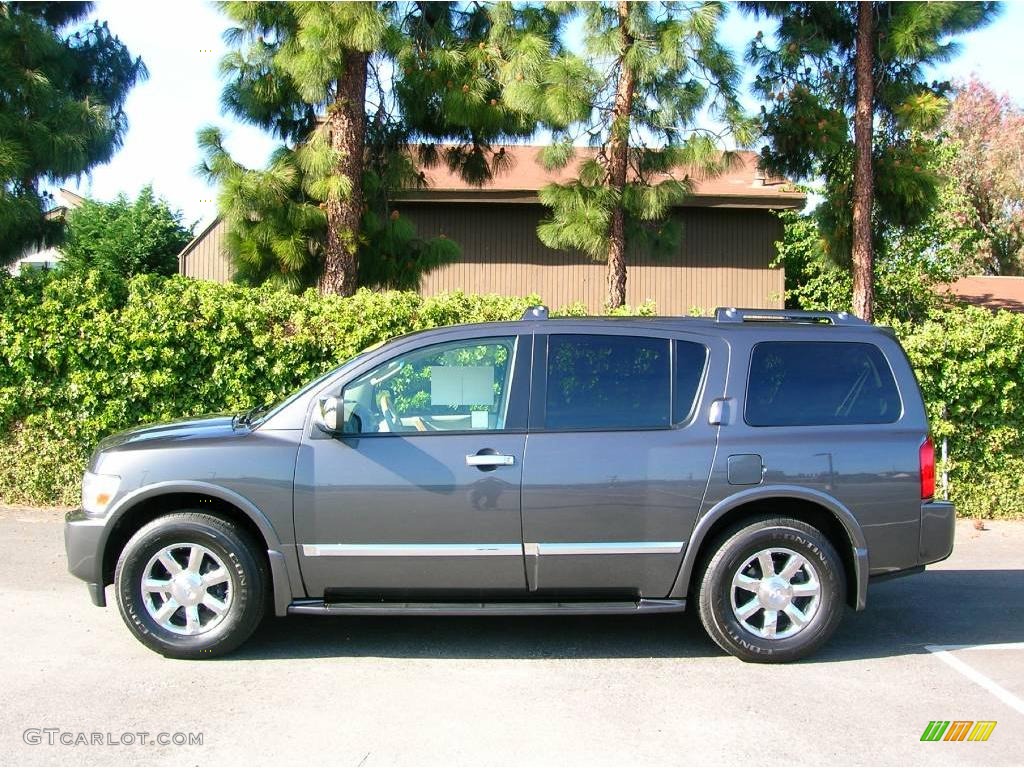 2008 QX 56 4WD - Silver Graphite Gray / Wheat photo #1