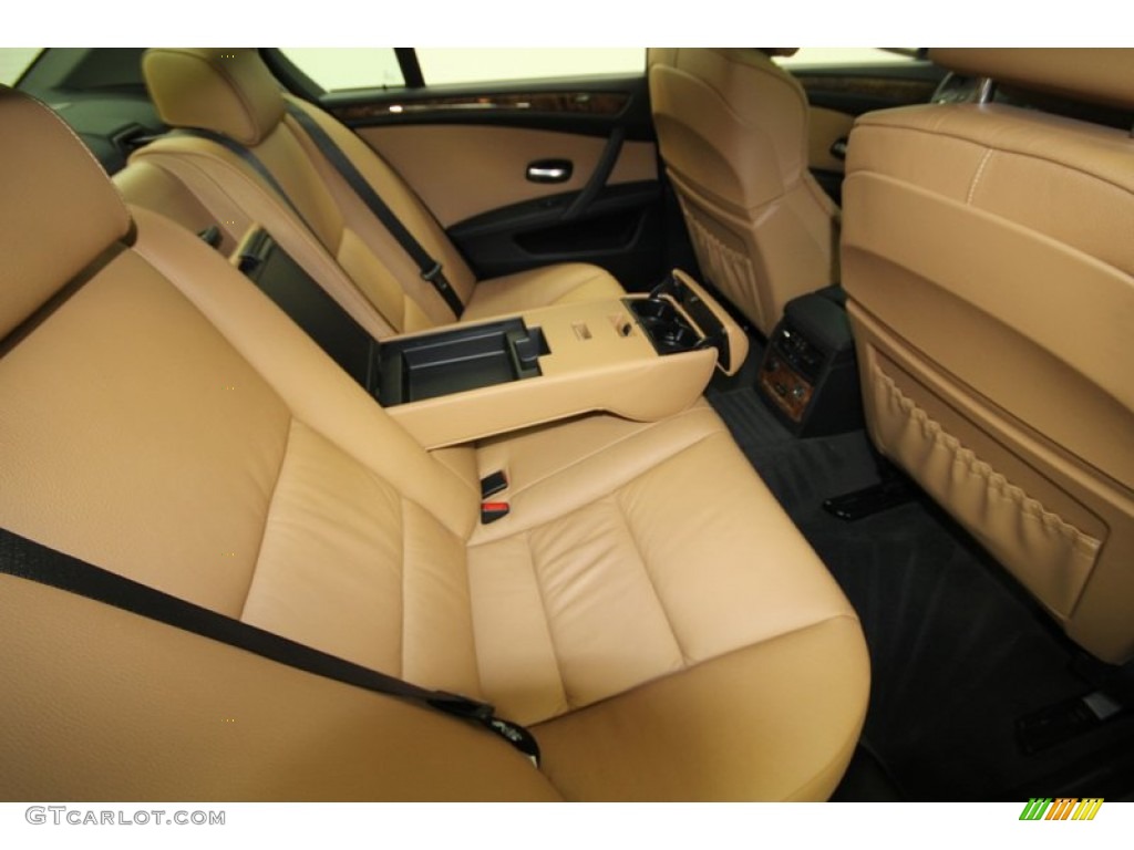 2009 5 Series 535i Sedan - Alpine White / Natural Brown Dakota Leather photo #36