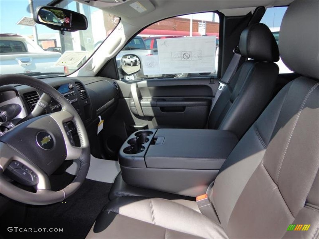 Ebony Interior 2013 Chevrolet Silverado 1500 LT Extended Cab 4x4 Photo #67289595