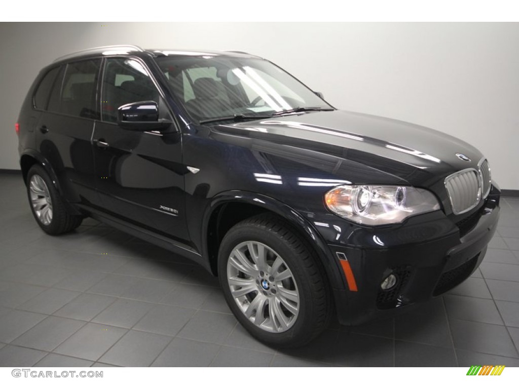 2013 X5 xDrive 50i - Carbon Black Metallic / Black photo #1