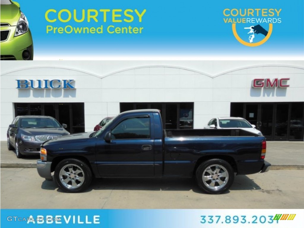 2006 Sierra 1500 SL Regular Cab - Deep Blue Metallic / Dark Pewter photo #1
