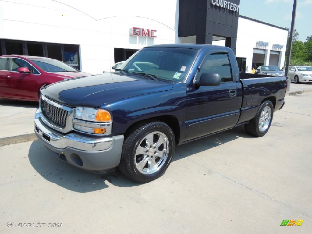 2006 Sierra 1500 SL Regular Cab - Deep Blue Metallic / Dark Pewter photo #2