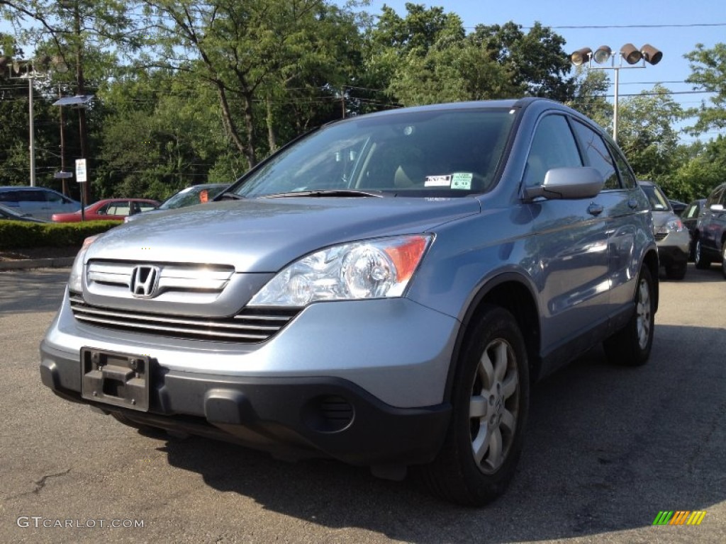 2009 CR-V EX-L 4WD - Glacier Blue Metallic / Gray photo #5