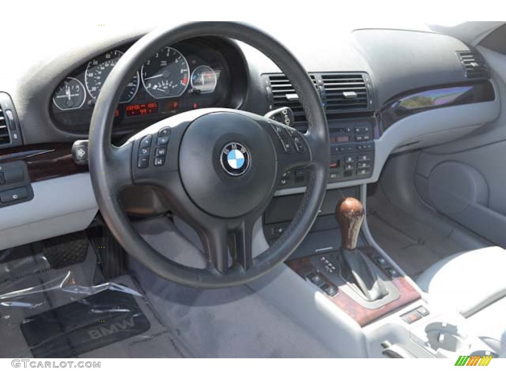 2004 3 Series 330i Coupe - Silver Grey Metallic / Grey photo #17