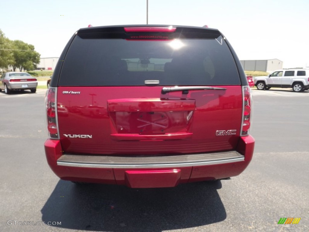 2013 Yukon Denali AWD - Crystal Red Tintcoat / Cocoa/Light Cashmere photo #6