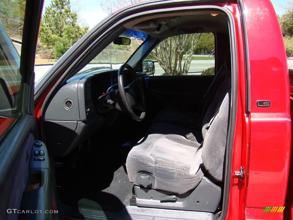 2000 Silverado 1500 LS Regular Cab 4x4 - Victory Red / Medium Gray photo #9