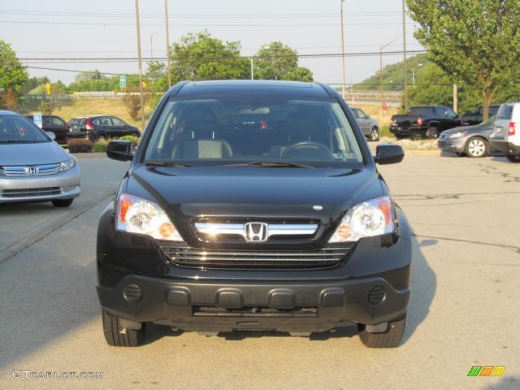 2009 CR-V EX-L 4WD - Crystal Black Pearl / Black photo #6